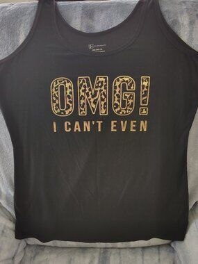 Women's 'No Boundaries' Tank Top "OMG! I Can't Even" Size XXL/2X (19)